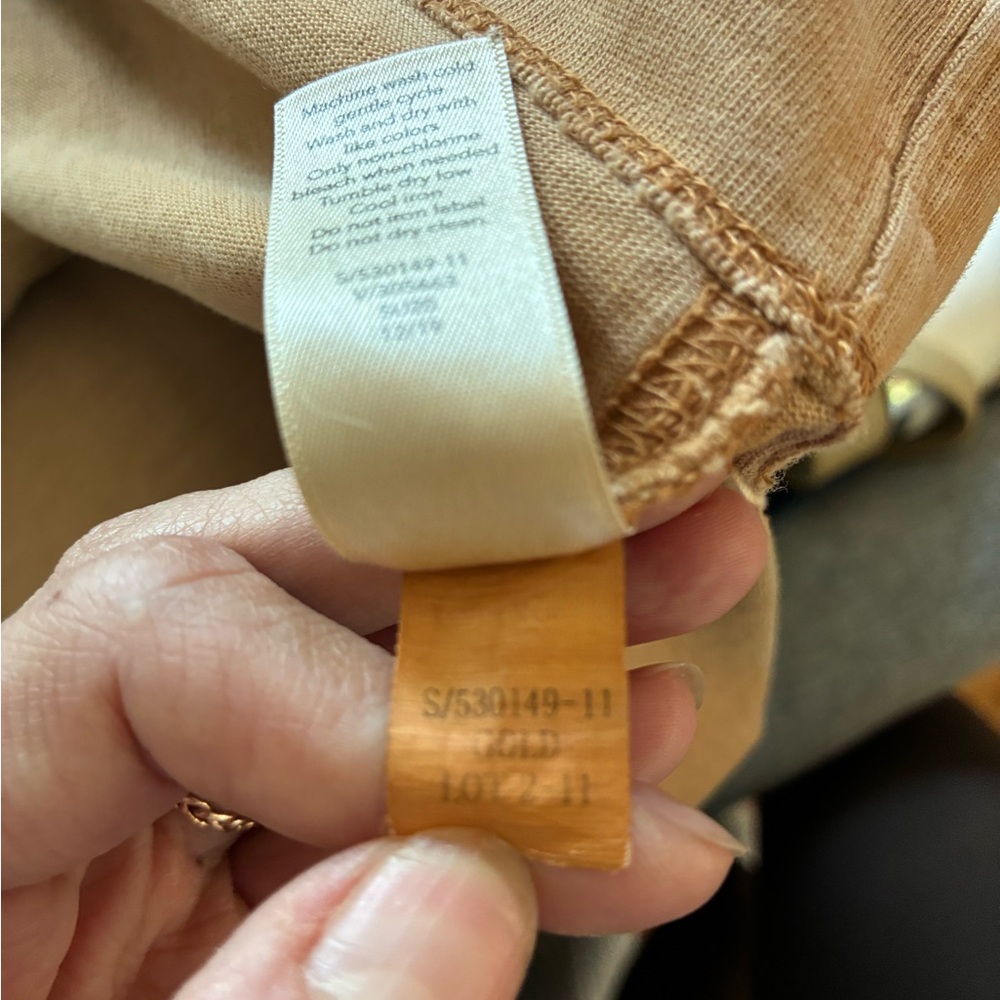 Athleta Short-Sleeve Pocket Tee in Camel - Picture 5 of 6